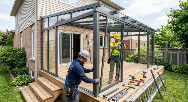 Patio Railing Installation