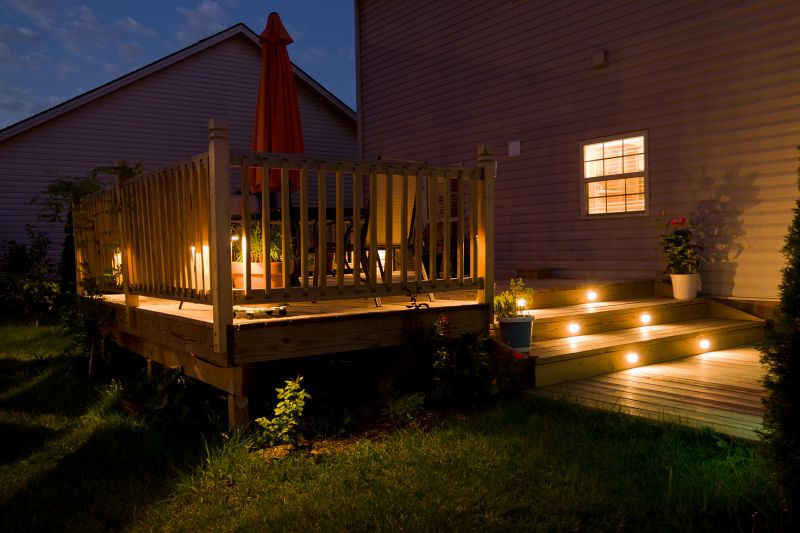 Patio Railing with Lighting